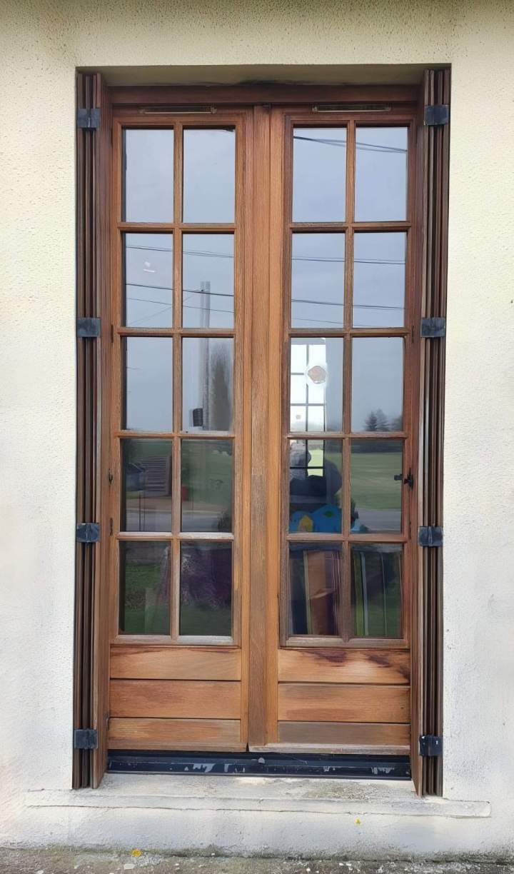 Porte d'entrée en bois Françay