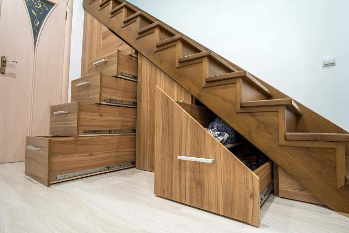 Aménagement sous-escalier Françay