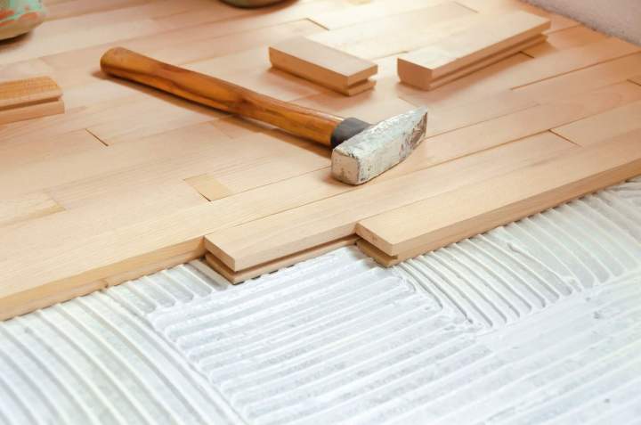 Pose de parquet Françay